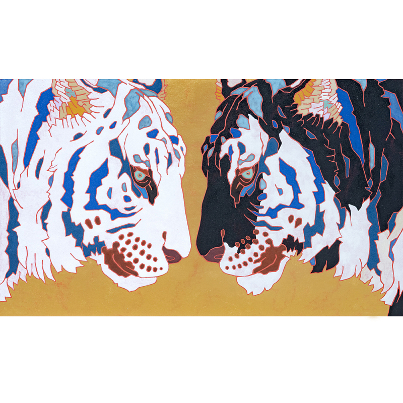 Картина Тигры Pair of Predatory Tigers Мульти Картина Тигры Pair of Predatory Tigers Мульти во Владивостоке | Loft Concept