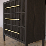 Комод Primo с 3 выдвижными ящиками Темный орех варинант исполнения - 2 | Loft Concept во Владивостоке