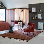 Черный приставной столик из массива AMORPHOUS варинант исполнения - 3 | Loft Concept во Владивостоке