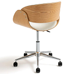 Вращающееся офисное кресло на колёсах Delwyn Chair White варинант исполнения - 3 | Loft Concept во Владивостоке