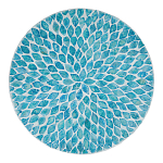 Столик с инкрустацией с перламутровым узором Flower Blue варинант исполнения - 2 | Loft Concept во Владивостоке