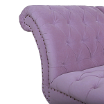 Кушетка фиолетовая с мягкой обивкой из велюра Michael Couch варинант исполнения - 3 | Loft Concept во Владивостоке
