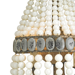 Бра каплевидной формы декорированная нитями стеклянных бусин молочного цвета Bead threads варинант исполнения - 1 | Loft Concept во Владивостоке