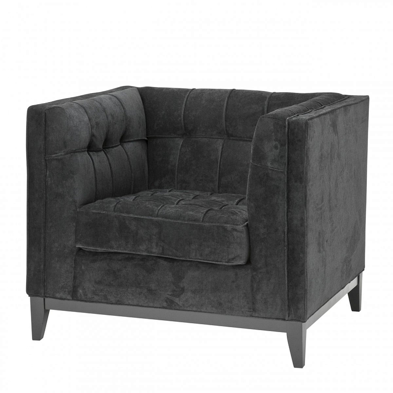Кресло Eichholtz Chair Aldgate Black Черный Кресло Eichholtz Chair Aldgate Black Черный во Владивостоке | Loft Concept