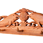 Панно-вешалка из дерева дельфины Panel With Animals варинант исполнения - 2 | Loft Concept во Владивостоке