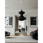 Подвесной вязаный черный светильник «Моника» варинант исполнения - 2 | Loft Concept во Владивостоке