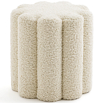 Пуф с обивкой из ткани букле Flo Pouf варинант исполнения - 1 | Loft Concept во Владивостоке