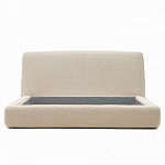 Кровать со съемным бежевым чехлом из ткани букле White Boucle Collection варинант исполнения - 3 | Loft Concept во Владивостоке