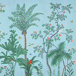 Обои ручная роспись Amazonia Duck Egg варинант исполнения - 2 | Loft Concept во Владивостоке