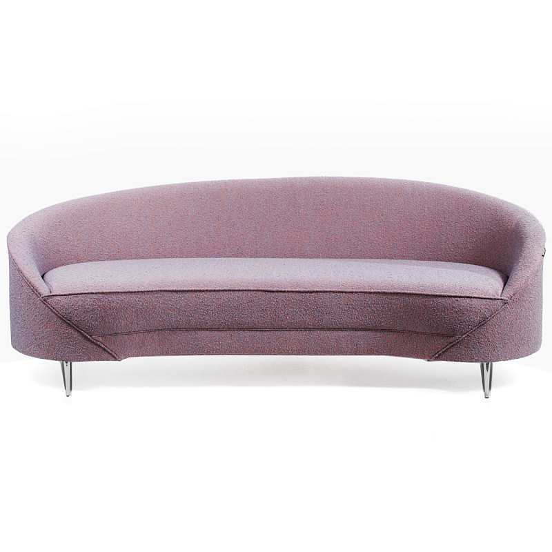 Диван Paulet Sofa Сиреневое Букле Лиловый Хром Диван Paulet Sofa Сиреневое Букле Лиловый Хром во Владивостоке | Loft Concept