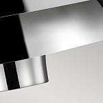 Подвесной светильник с широким многоярусным металлическим плафоном цвета никель в современном стиле Feiss варинант исполнения - 5 | Loft Concept во Владивостоке