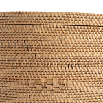 Плетеная овальная корзина с крышкой Shani Rattan Basket варинант исполнения - 4 | Loft Concept во Владивостоке