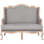 Диван двухместный из массива бука светло-серый Solid Luxury варинант исполнения - 1 | Loft Concept во Владивостоке