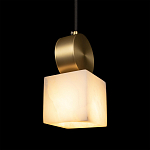 Подвесной светильник с квадратным мраморным плафоном Marble square варинант исполнения - 6 | Loft Concept во Владивостоке