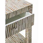 Тумбочка прикроватная Vancouver Bone Inlay Bedside Beige варинант исполнения - 2 | Loft Concept во Владивостоке