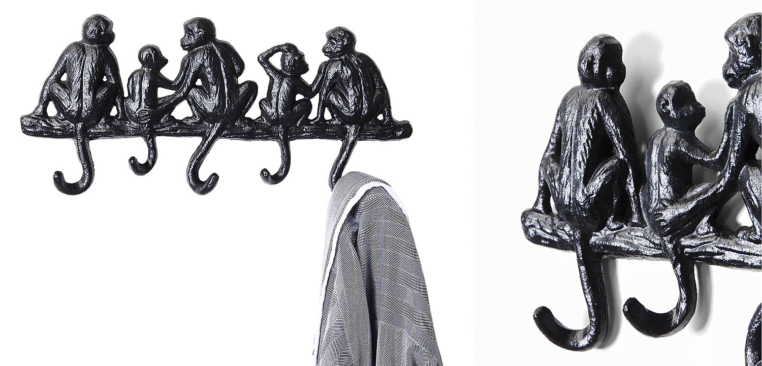 Настенная вешалка Monkey Family S Настенная вешалка Monkey Family S - Loft-Concept во Владивостоке