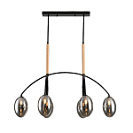 Люстра с серыми стеклянными плафонами Inscription варинант исполнения - 1 | Loft Concept во Владивостоке