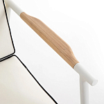 Садовый 2-х местный диван с подлокотниками из тика White варинант исполнения - 6 | Loft Concept во Владивостоке