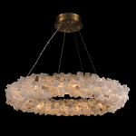 Люстра кольцевая из натурального горного хрусталя Harmonious Crystal Circles варинант исполнения - 1 | Loft Concept во Владивостоке