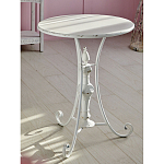 Столик белый кованный в прованском стиле Vaucluse варинант исполнения - 5 | Loft Concept во Владивостоке