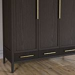 Большой Шкаф Primo Темный орех с 3 дверьми и 3 выдвижными ящиками варинант исполнения - 3 | Loft Concept во Владивостоке