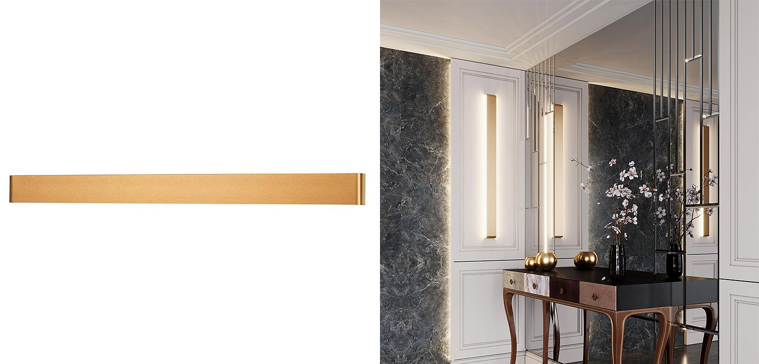 Бра Obverse Gold Long Wall lamp Бра Obverse Gold Long Wall lamp - Loft-Concept во Владивостоке