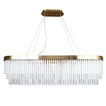 Люстра подвесная овальная со стеклянными трубками Nembus варинант исполнения - 1 | Loft Concept во Владивостоке