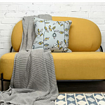 Чехол на подушку с рисунком и вышивкой Aurora Allure Sprout варинант исполнения - 5 | Loft Concept во Владивостоке