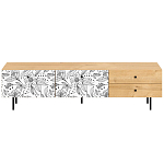 Длинная ТВ-тумба с принтом на ящиках Elise TV Stand варинант исполнения - 8 | Loft Concept во Владивостоке