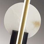 Бра с круглым плафоном из алебастра и бронзовой декоративной стрекозой 45 Alaris  варинант исполнения - 6 | Loft Concept во Владивостоке