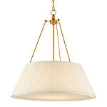 Подвесной светильник светодиодный с фактурным тканевым конусообразным абажуром White Fabric Lampshade варинант исполнения - 3 | Loft Concept во Владивостоке