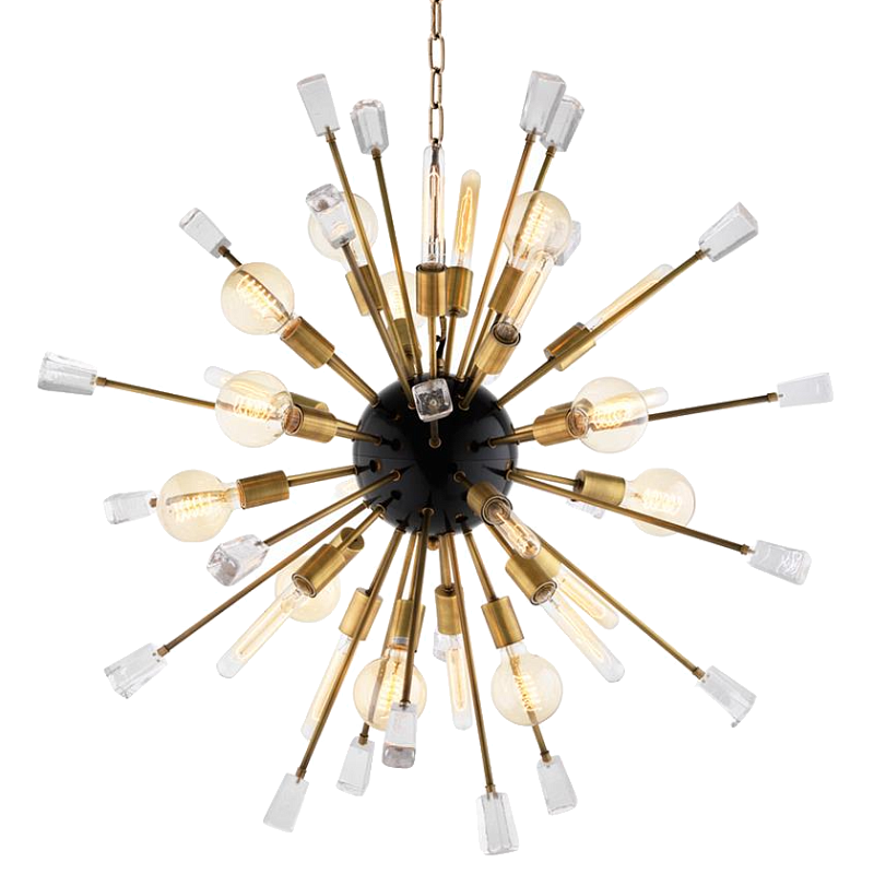 Люстра Eichholtz Tivoli Chandelier Brass S Черный Латунь Прозрачный (Transparent) Люстра Eichholtz Tivoli Chandelier Brass S Черный Латунь Прозрачный (Transparent) во Владивостоке | Loft Concept