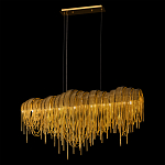 Люстра подвесная с металлическими дугами и длинными цепочками 115 см Atlantis Chain варинант исполнения - 3 | Loft Concept во Владивостоке