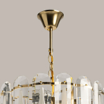 Люстра многоярусная с овальными прозрачными подвесками 36 см Harmonica варинант исполнения - 11 | Loft Concept во Владивостоке