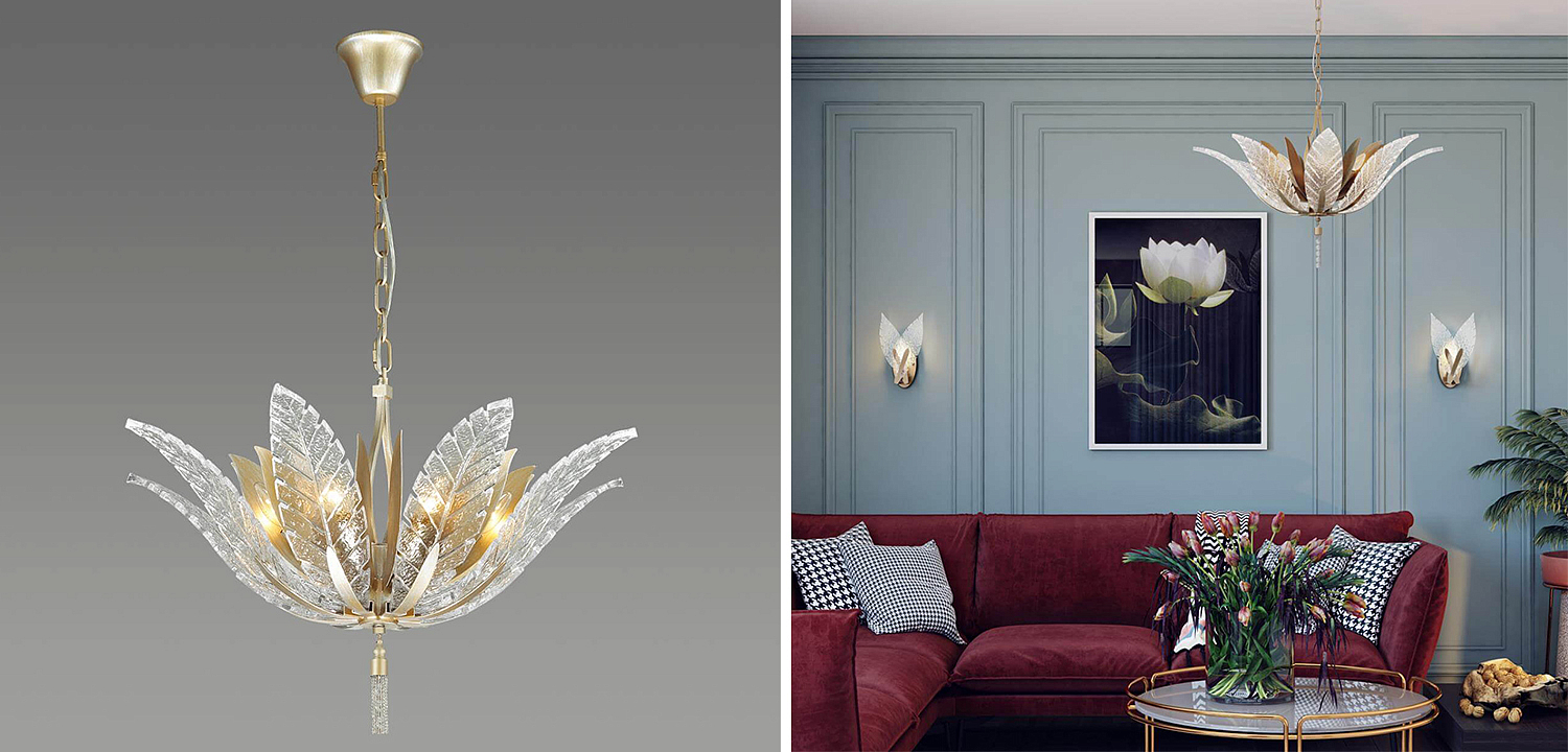 Люстра Glass Petals Chandelier 75 Люстра Glass Petals Chandelier 75 - Loft-Concept во Владивостоке