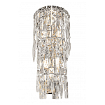 Бра с каскадом из прозрачного хрусталя и корпусом из металла цвета хром Constant Sparks варинант исполнения - 2 | Loft Concept во Владивостоке