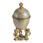 Шкатулка на величественных львах из фарфора с бронзовыми элементами Eden Garden варинант исполнения - 4 | Loft Concept во Владивостоке