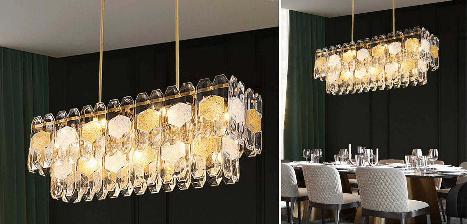 Люстра Oswalda Linear Chandelier Люстра Oswalda Linear Chandelier - Loft-Concept во Владивостоке