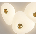 Потолочный светильник с тремя овальными матовыми плафонами TRIDalmen варинант исполнения - 4 | Loft Concept во Владивостоке