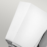 Бра с белым матовым плафоном на прямоугольном основании цвета хром Hinkley варинант исполнения - 4 | Loft Concept во Владивостоке