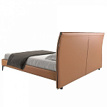 Кровать двуспальная коричневая из экокожи Modern Look варинант исполнения - 4 | Loft Concept во Владивостоке