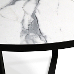 Стол обеденный раздвижной со столешницей белый мрамор Magali варинант исполнения - 8 | Loft Concept во Владивостоке