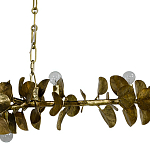 Линейная люстра Brass Eucalyptus Branches Lighting Chandelier варинант исполнения - 3 | Loft Concept во Владивостоке
