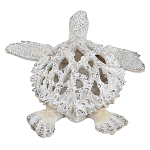 Статуэтка черепаха с ажурным панцирем и детализированной текстурой в белом цвете Marine Accessories варинант исполнения - 4 | Loft Concept во Владивостоке