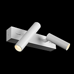 Бра с двумя цилиндрическими повортными спотами белого цвета Trumpet tube варинант исполнения - 3 | Loft Concept во Владивостоке