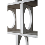 Белый дизайнерский Стеллаж Ring White Wood Bookcase варинант исполнения - 3 | Loft Concept во Владивостоке