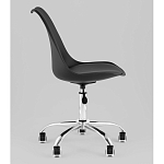 Офисный стул на металлическом основании EGGERY Black пластик варинант исполнения - 4 | Loft Concept во Владивостоке