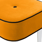 Квадратный мягкий пуф на белых ножках Winton Pouf Square варинант исполнения - 24 | Loft Concept во Владивостоке