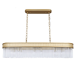 Люстра подвесная овальная со стеклянными трубками Длина 100 см Nembus варинант исполнения - 1 | Loft Concept во Владивостоке