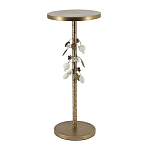 Столик золотистый с цветочной композицией на основании Forest Fairy Tale варинант исполнения - 3 | Loft Concept во Владивостоке